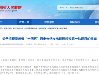 涉及國家電投等15家企業(yè)，貴州40個風(fēng)電、光伏項目被清理