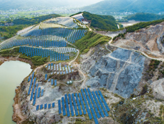 廣東平遠：廢棄礦山變身光伏發(fā)電站